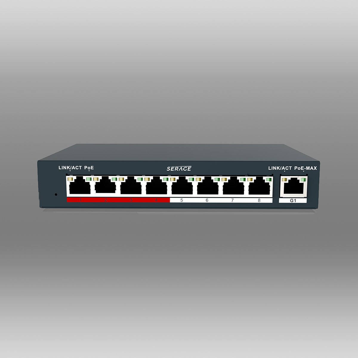 SRPOE8 Serage SRPOE8 8-Port PoE Switch