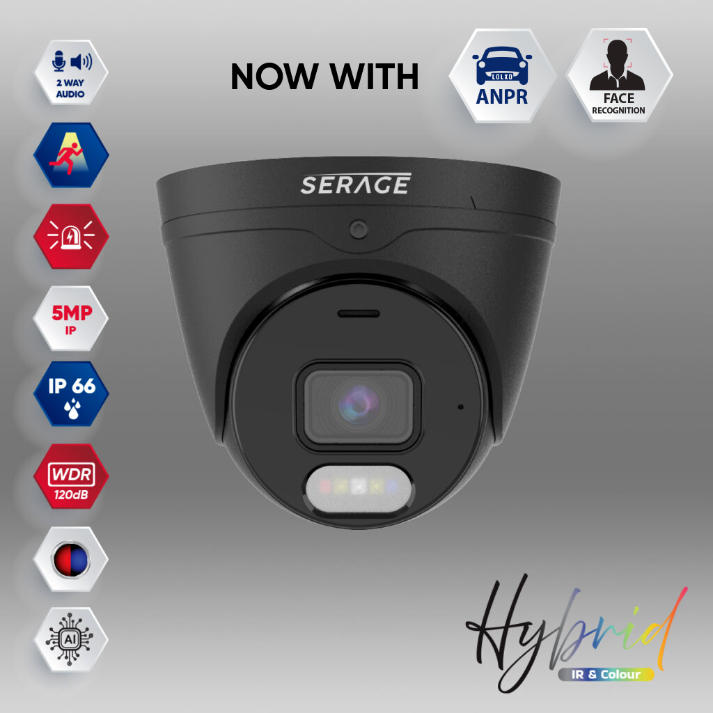 SRPDNC5FSAIB – Serage Hybrid 5MP 2.8mm Fixed Lens Premium Dome Camera