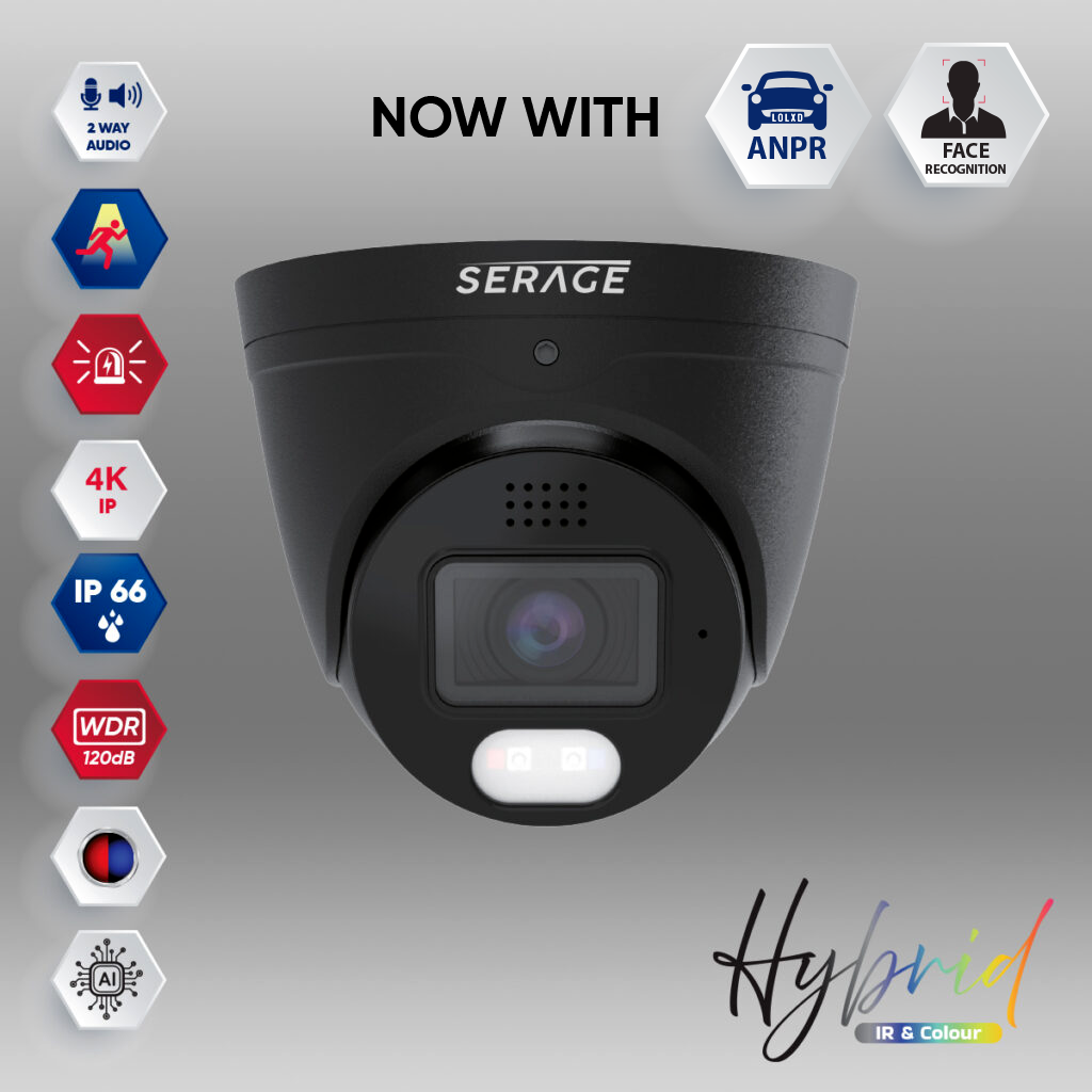 SRPDNC8FSAIB - Serage 8MP Premium 2.8mm Fixed Lens Hybrid Dome Camera