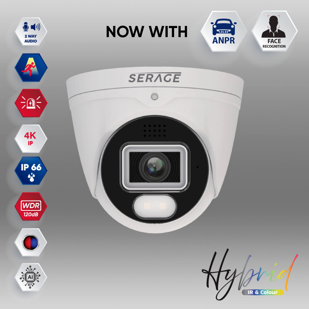 SRPDNC8FSAIW - Serage 8MP Premium 2.8mm Fixed Lens Hybrid Dome Camera
