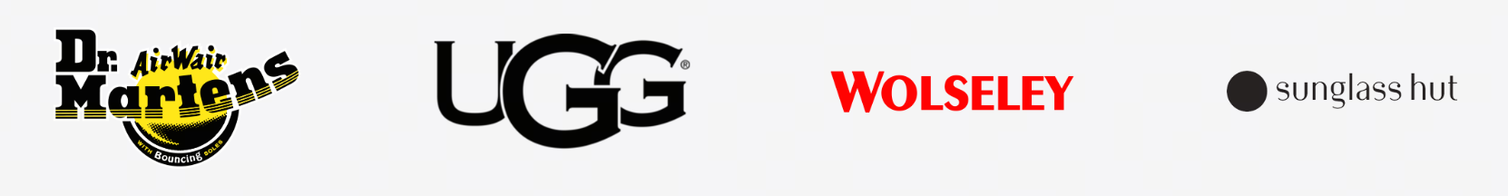 Organisations using SERAGE products: Dr. Martens, UGG, Wolseley and Sunglass Hut